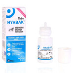 Hyabak, moisturizing eye drops for eyes and contact lenses, preservative-free, 10 ml Hyabak, moisturizing eye drops for eyes and contact lenses, preservative-free, 10 ml