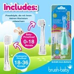 Brush-Baby BabySonic, sonic toothbrush for children, navy, 0-3 years, 1 piece Brush-Baby BabySonic, sonic toothbrush for children, navy, 0-3 years, 1 piece