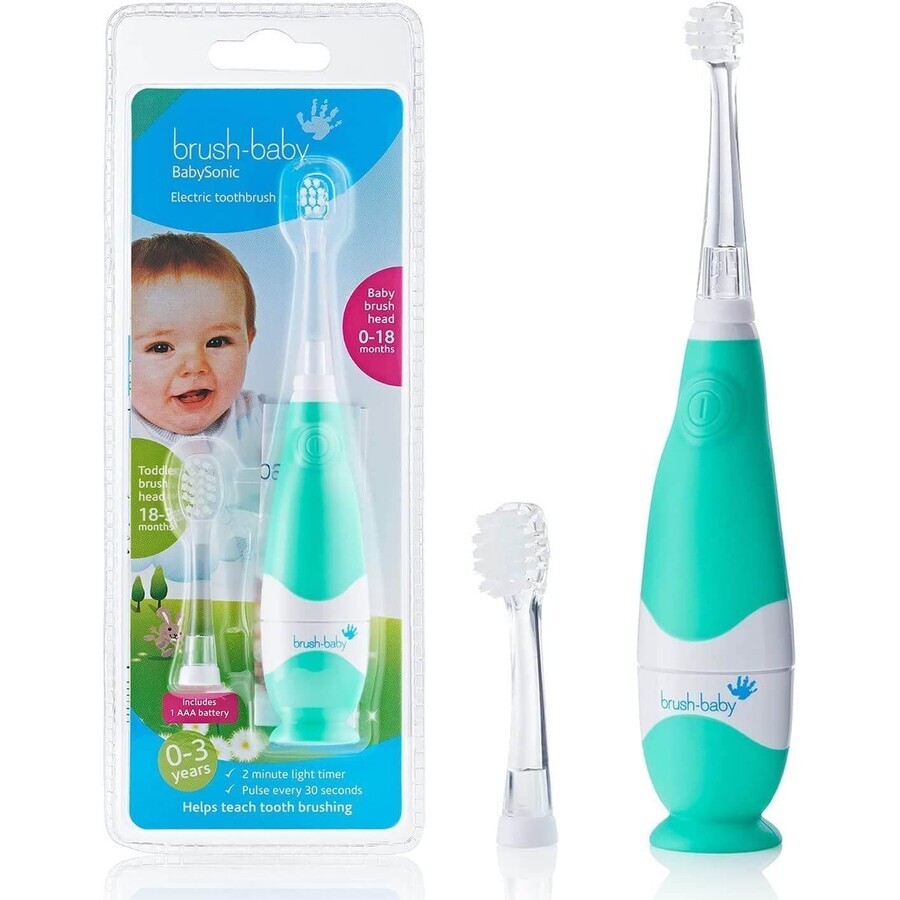 Brush-Baby BabySonic, sonic toothbrush for children, navy, 0-3 years, 1 piece