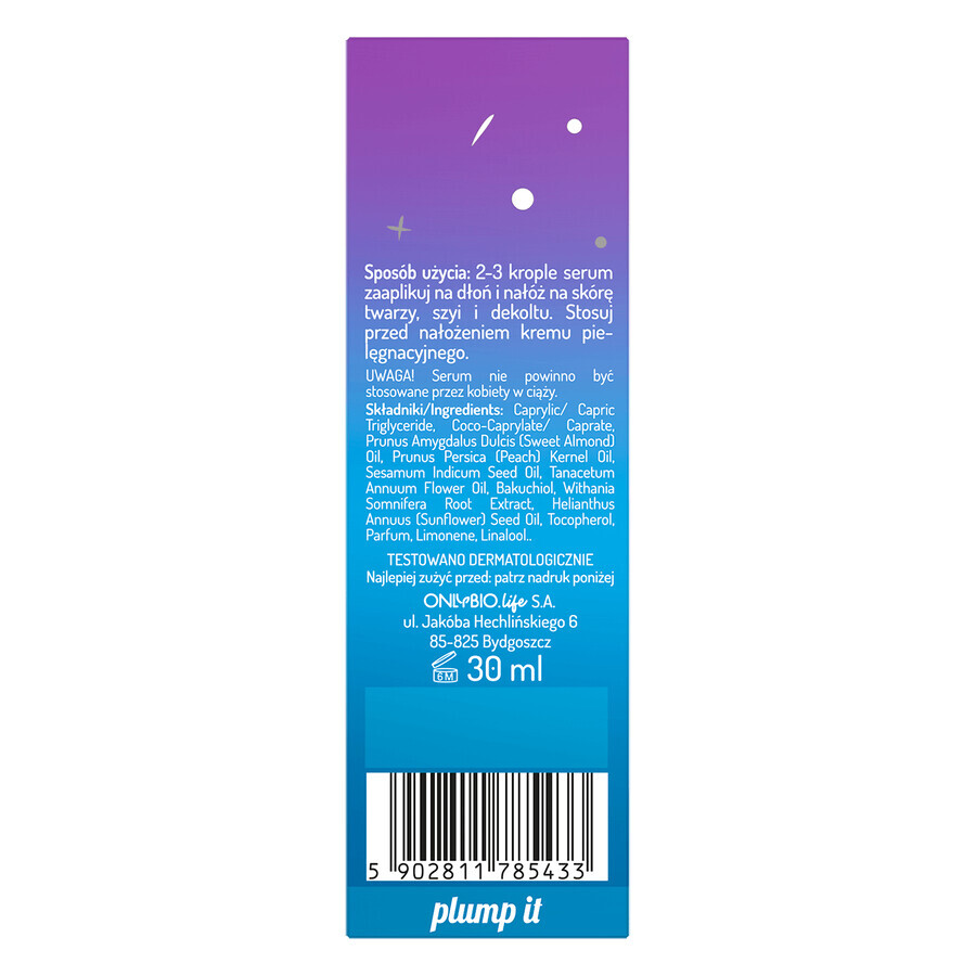 OnlyBio Face in Balance, Adaptogenic face serum, moisturizing, 30 ml