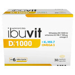 Ibuvit D3 1000 + K2 MK-7 Omega 3, for children over 6 years, adolescents and adults, 30 capsules Ibuvit D3 1000 + K2 MK-7 Omega 3, for children over 6 years, adolescents and adults, 30 capsules