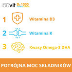 Ibuvit D3 1000 + K2 MK-7 Omega 3, for children over 6 years, adolescents and adults, 30 capsules Ibuvit D3 1000 + K2 MK-7 Omega 3, for children over 6 years, adolescents and adults, 30 capsules