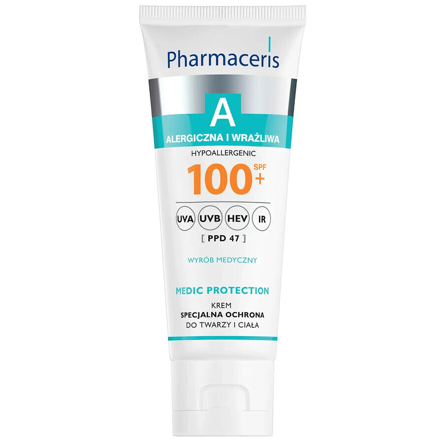 Pharmaceris A Medic Protection Special Protective Cream for Face and Body, SPF 100+, 75 ml, Dr Irena Eris