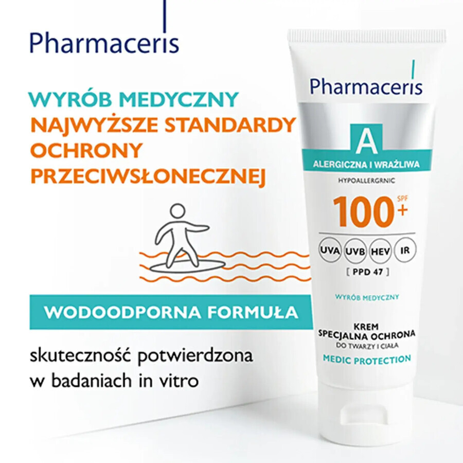 Pharmaceris A Medic Protection Special Protective Cream for Face and Body, SPF 100+, 75 ml, Dr Irena Eris
