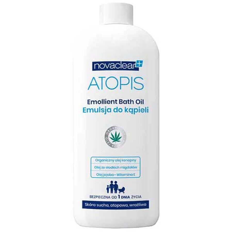 Cumpără Novaclear Atopis, emulsie de baie din ziua 1, piele uscată, atopică, sensibilă, 500 ml Novaclear Atopis, emulsie de baie din ziua 1, piele uscată, atopică, sensibilă, 500 ml