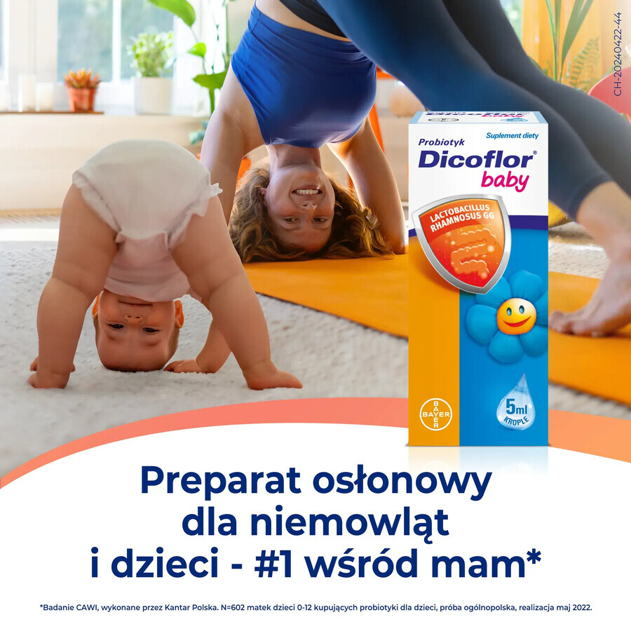 Dicoflor Baby, for infants and children, drops, 5 ml