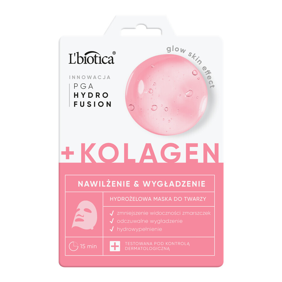 L'Biotica, collagen hydrogel face mask, 1 piece