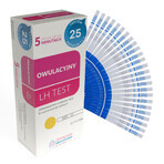 Test d'ovulation LH de laboratoire à domicile, test à domicile pour détecter les jours fertiles, bandelettes, 25 pièces Test d'ovulation LH de laboratoire à domicile, test à domicile pour détecter les jours fertiles, bandelettes, 25 pièces