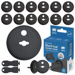 Sipo, contact protection set, socket covers, black 12 pieces Sipo, contact protection set, socket covers, black 12 pieces