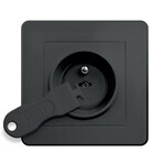 Sipo, contact protection set, socket covers, black 12 pieces Sipo, contact protection set, socket covers, black 12 pieces
