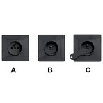 Sipo, contact protection set, socket covers, black 12 pieces Sipo, contact protection set, socket covers, black 12 pieces