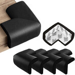 Sipo, foam corners for furniture edges and corners, black, 4 pieces Sipo, foam corners for furniture edges and corners, black, 4 pieces