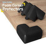 Sipo, foam corners for furniture edges and corners, black, 4 pieces Sipo, foam corners for furniture edges and corners, black, 4 pieces