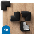 Sipo, foam corners for furniture edges and corners, black, 4 pieces Sipo, foam corners for furniture edges and corners, black, 4 pieces