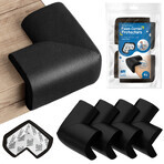 Sipo, foam corners for furniture edges and corners, black, 4 pieces Sipo, foam corners for furniture edges and corners, black, 4 pieces