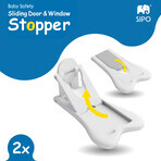 Sipo, safety device for sliding doors, 2 pieces Sipo, safety device for sliding doors, 2 pieces