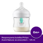 Avent Natural Response, biberon con tettarella reattiva, con valvola AirFree, portata 2, SCY670/01, dalla nascita, 125 ml Avent Natural Response, biberon con tettarella reattiva, con valvola AirFree, portata 2, SCY670/01, dalla nascita, 125 ml
