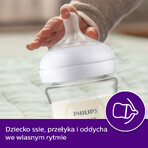 Avent Natural Response Glass Bottle with Reactive Teat Flow 3 SCY933/01 After 1 Month 240ml Avent Natural Response Glass Bottle with Reactive Teat Flow 3 SCY933/01 After 1 Month 240ml