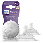 Avent Natural Response, Reactive Bottle Teat, Flow 1, SCY961/02, From Birth, 2 Units Avent Natural Response, Reactive Bottle Teat, Flow 1, SCY961/02, From Birth, 2 Units