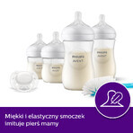 Avent Natural Response, set of 4 sensitive bottles + cleaning brush + ultra soft pacifier, SCD838/11 Avent Natural Response, set of 4 sensitive bottles + cleaning brush + ultra soft pacifier, SCD838/11