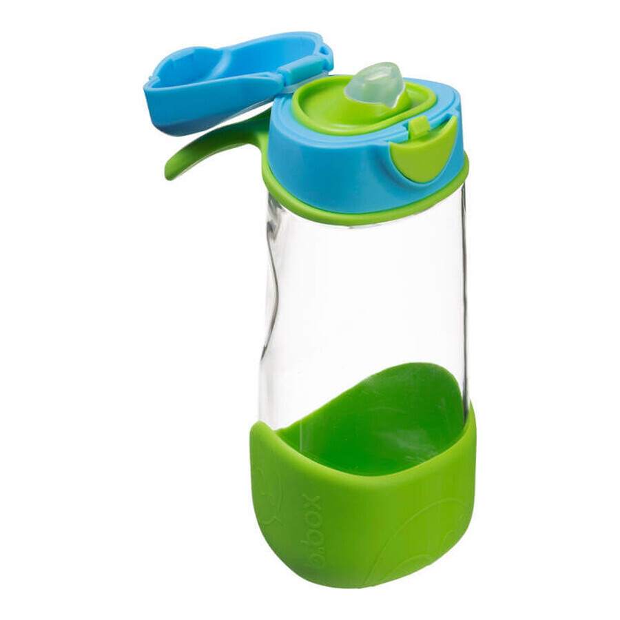 B.Box, water bottle with mouth, tritan, bottle for children, Ocean Breeze, from 9 months, 450 ml