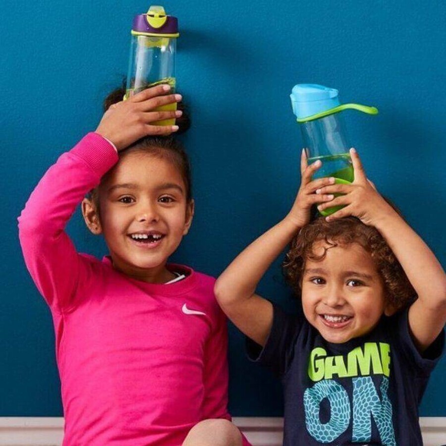 B.Box, water bottle with mouth, tritan, bottle for children, Ocean Breeze, from 9 months, 450 ml
