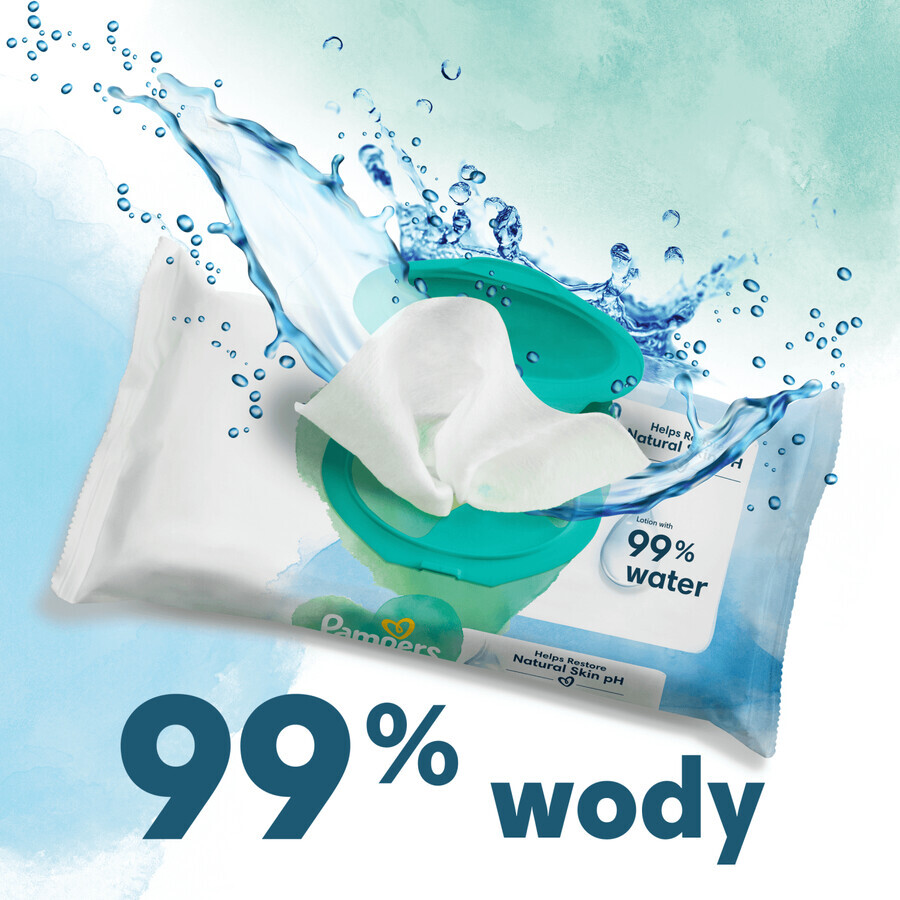 Pampers Harmonie Aqua, wet wipes, 24 x 48 pcs