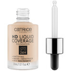Catrice HD Liquid Coverage Foundation 24H, base de maquillaje líquida, 010 Light Beige, 30 ml Catrice HD Liquid Coverage Foundation 24H, base de maquillaje líquida, 010 Light Beige, 30 ml