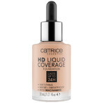 Catrice HD Liquid Coverage Foundation 24H, foundation with liquid coverage, 020 Rose Beige, 30 ml Catrice HD Liquid Coverage Foundation 24H, foundation with liquid coverage, 020 Rose Beige, 30 ml