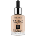 Catrice HD Liquid Coverage Foundation 24H, foundation with liquid coverage, 030 Sand Beige, 30 ml Catrice HD Liquid Coverage Foundation 24H, foundation with liquid coverage, 030 Sand Beige, 30 ml
