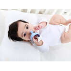 Mombella, pacifier, mushrooms, light blue, from 3 months, 1 pc Mombella, pacifier, mushrooms, light blue, from 3 months, 1 pc
