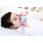 Mombella, pacifier, mushrooms, light blue, from 3 months, 1 pc Mombella, pacifier, mushrooms, light blue, from 3 months, 1 pc