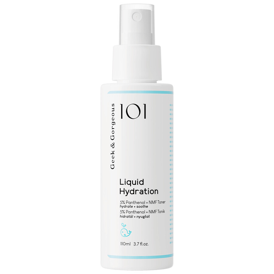 Geek &amp; Gorgeous Liquid Hydration, moisturizing and soothing facial toner, 110 ml