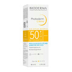 Set Bioderma Photoderm Creme, crema protettiva per il viso, pelle secca, SPF 50+, 40 ml + gel-crema lenitivo per prolungare l'abbronzatura, 100 ml