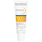 Set Bioderma Photoderm M, protective cream for skin prone to hyperpigmentation, dark, SPF 50+, 40 ml + soothing gel-cream for prolonging the tan, 100 ml