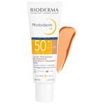Set Bioderma Photoderm M, protective cream for skin prone to hyperpigmentation, dark, SPF 50+, 40 ml + soothing gel-cream for prolonging the tan, 100 ml