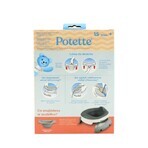 Potette Plus, Collapsible Silicone Potty Insert, Gray, 1 pc