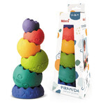 Mom's Care, educational toy, sensory pyramid, from birth, 6 elements Mom's Care, educational toy, sensory pyramid, from birth, 6 elements