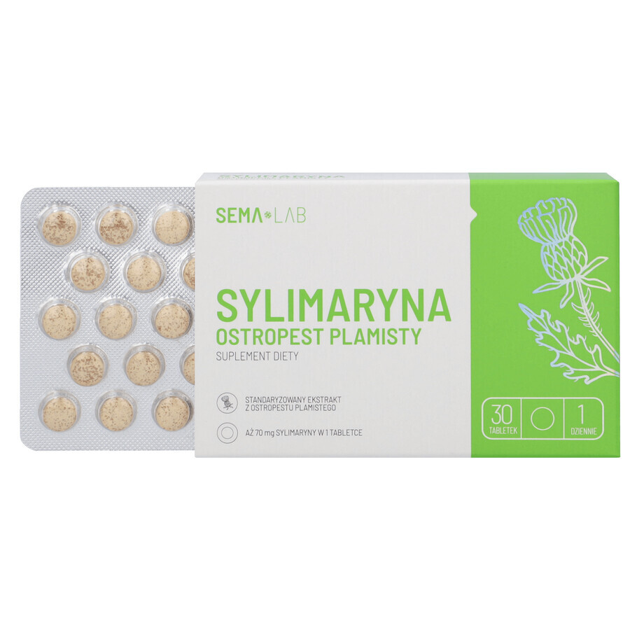 SEMA Lab Silymarin Thistle, 30 tablets