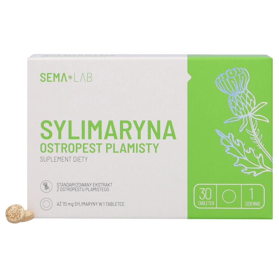 SEMA Lab Silymarin Thistle, 30 tablets