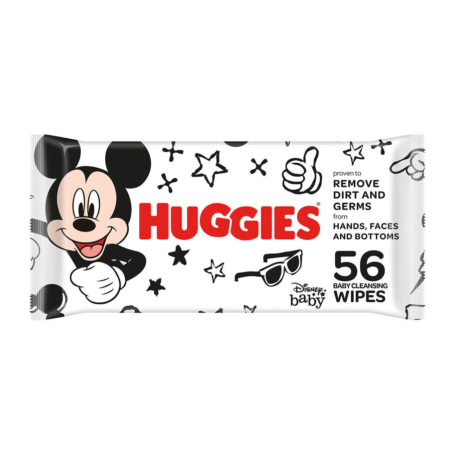 Acquista Huggies, salviette umidificate per bambini, Topolino, 56 pezzi Huggies, salviette umidificate per bambini, Topolino, 56 pezzi