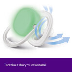 Avent Ultra Air Nighttime, fopspeen, silicone, symmetrisch, glow-in-the-dark, jongen, SCF376/13, 6-18 maanden, 2 stuks Avent Ultra Air Nighttime, fopspeen, silicone, symmetrisch, glow-in-the-dark, jongen, SCF376/13, 6-18 maanden, 2 stuks