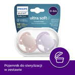Avent Ultra Soft Pacifier, Silicone, Symmetrical, Girl, SCF091/31, 0-6 Months, 2 Pieces Avent Ultra Soft Pacifier, Silicone, Symmetrical, Girl, SCF091/31, 0-6 Months, 2 Pieces
