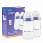 Lansinoh, NaturalWave teat bottle medium flow, 2 x 240 ml Lansinoh, NaturalWave teat bottle medium flow, 2 x 240 ml