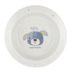 Canpol Babies Baby Plastic Bowl Cute Animals Blue Dog From 4 Months 270ml Canpol Babies Baby Plastic Bowl Cute Animals Blue Dog From 4 Months 270ml