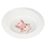 Canpol Babies Plastic Baby Bowl Cute Animals Pink Rabbit From 4 Months 270ml Canpol Babies Plastic Baby Bowl Cute Animals Pink Rabbit From 4 Months 270ml