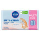 Nivea Baby Soft&amp;amp;Cream wet wipes, biodegradable, 4 x 57 pieces