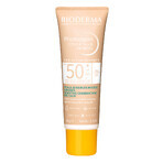 Bioderma Photoderm set, fluido minerale opaco, molto leggero, SPF 50+, 40 g + gel-crema lenitivo per prolungare l'abbronzatura, 100 ml