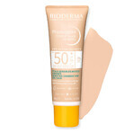 Bioderma Photoderm set, fluido minerale opaco, molto leggero, SPF 50+, 40 g + gel-crema lenitivo per prolungare l'abbronzatura, 100 ml