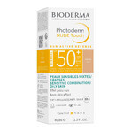 Set Bioderma Photoderm, fondotinta minerale effetto nudo, leggero, SPF 50+, 40 ml + gel-crema lenitivo per prolungare l'abbronzatura, 100 ml